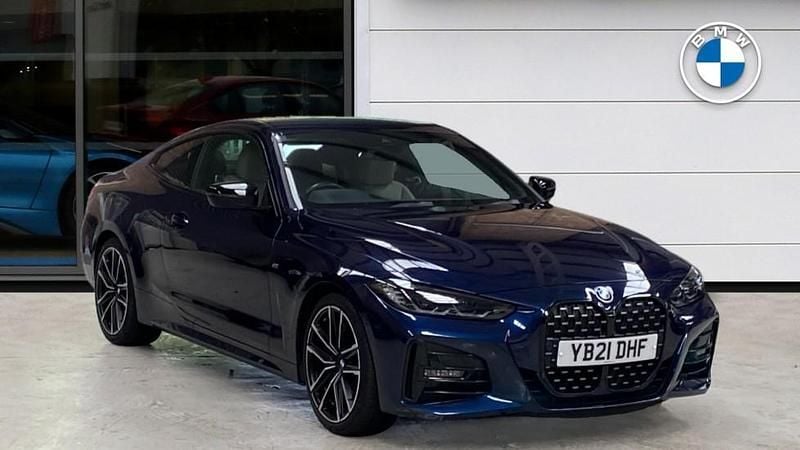 Blue Used 2021 BMW 420 M Sport Coupe | £27,800 (Expensive) - Image 1/4