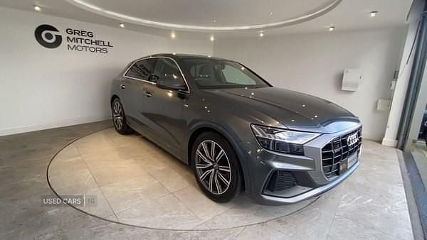 Grey Used 2018 Audi Q8 S-Line SUV | £35,690 (A bit pricey) - Image 1/4