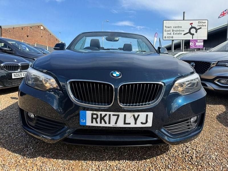 Used BMW 218 Comfort Edition 136 HP (100 kW) 2017 Blue Cabriolet
