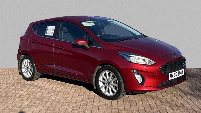 Red Used 2017 Ford Fiesta Titanium Hatchback | £8,880 (Good price) - Image 1/4