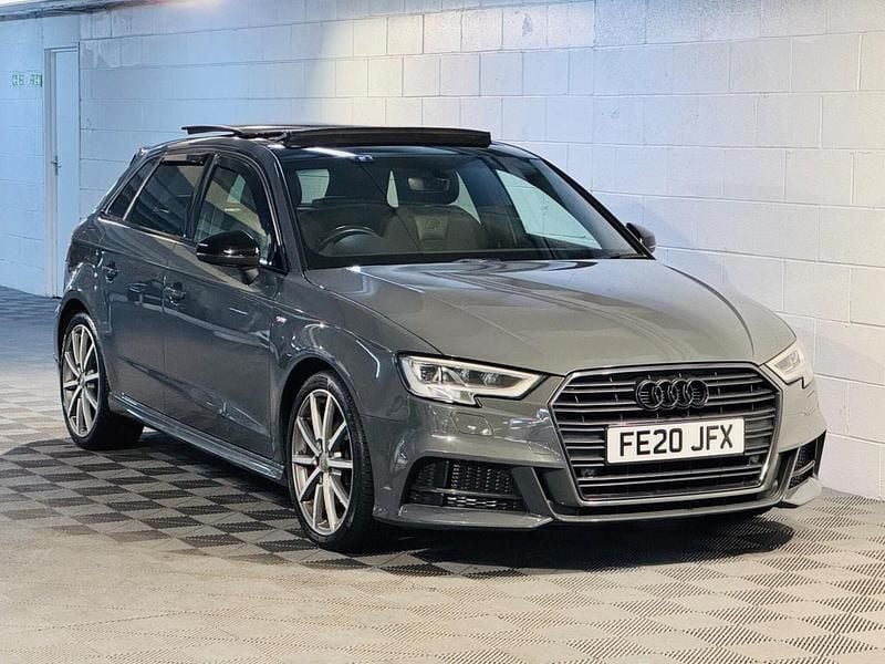 Grey Used 2020 Audi A3 Sportback Black Edition Hatchback | £13,989 (Good price) - Image 1/4