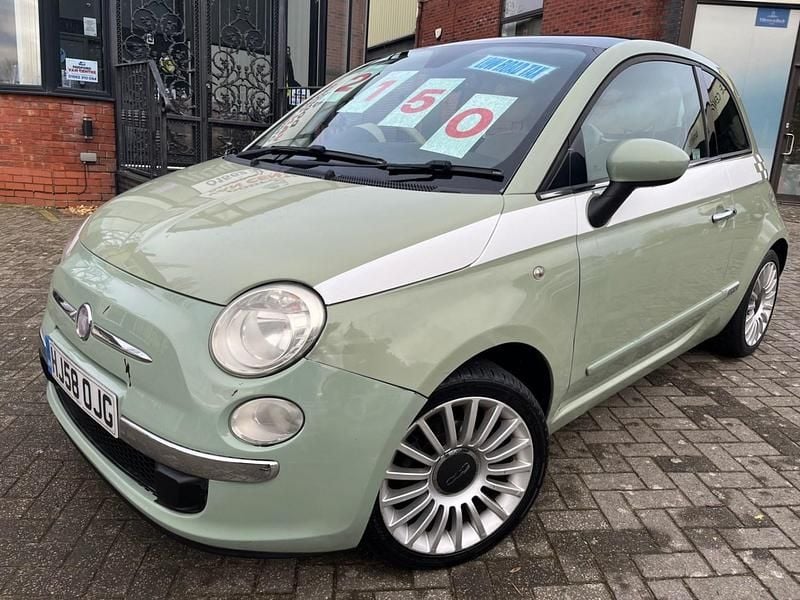 Used Fiat 500 Lounge 69 HP (50 kW) 2008 Green Hatchback