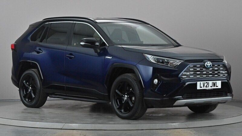 Blue/black Used 2021 Toyota RAV4 Hybrid SUV | £27,999 (Fair price) - Image 1/4