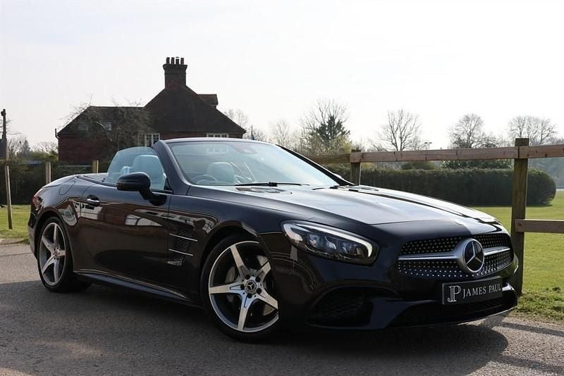 Used Mercedes SL400 AMG line 367 HP (269 kW) 2017 Black Cabriolet