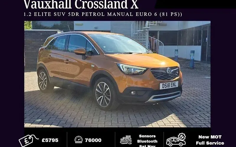 Usado Vauxhall Crossland X Elite 82 CV (60 kW) 2018 SUV