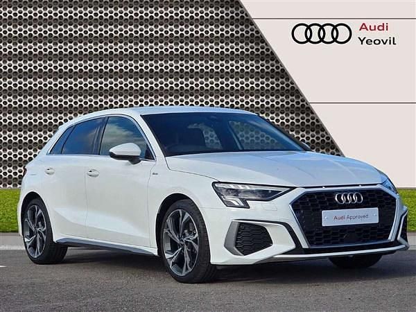 White Used 2022 Audi A3 S-Line Hatchback | £18,690 (Fair price) - Image 1/4
