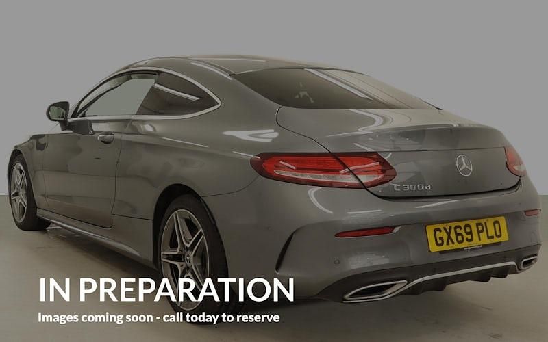 Used Mercedes C300 AMG line 245 HP (180 kW) 2019 Grey Coupe