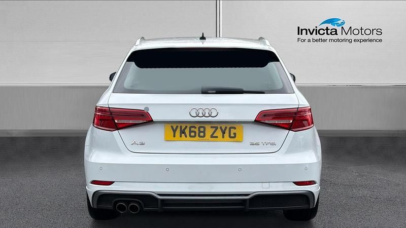 Used Audi A3 S-Line 150 HP (110 kW) 2018 Glacier white Sedan