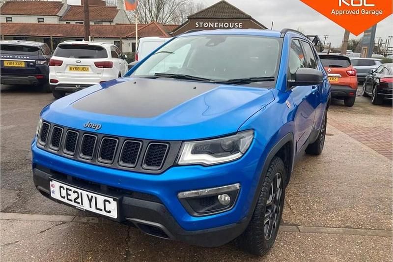 Blue Used 2021 Jeep Compass Trailhawk SUV | £13,495 (Fair price) - Image 1/1