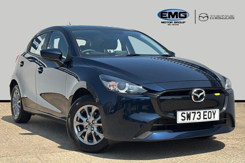 Blue Used 2023 Mazda 2 Center-Line Hatchback | £14,395 (Fair price) - Image 1/3