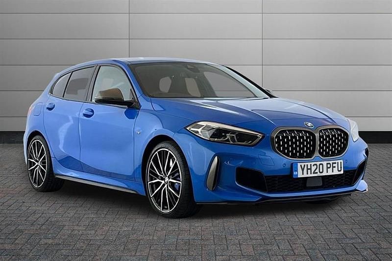 Used BMW M135 Comfort Edition 306 HP (225 kW) 2020 Misano blue Hatchback