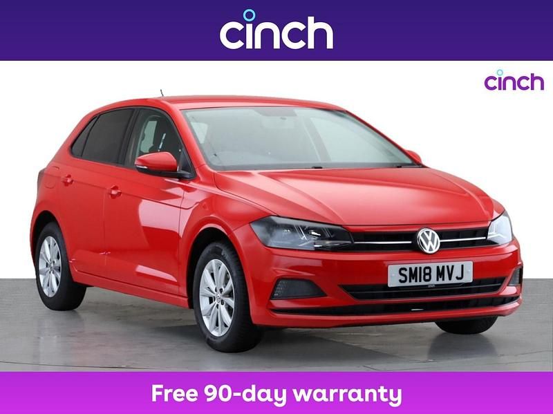 Red Used 2018 VW Polo SE Hatchback | £10,849 (Fair price) - Image 1/3