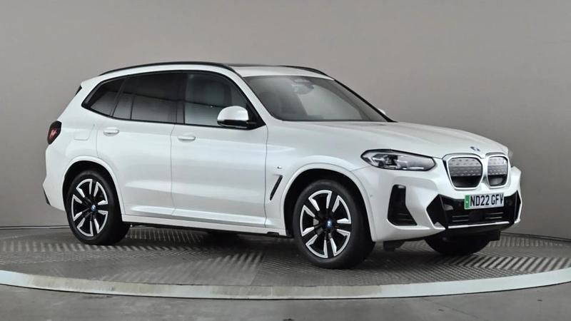 White Used 2022 BMW iX3 M Sport SUV | £27,698 (Good price) - Image 1/3