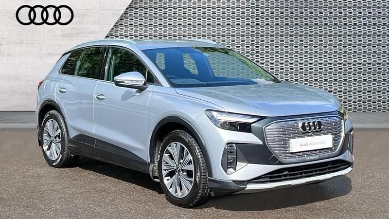 Silver Used 2021 Audi Q4 e-tron Sport SUV | £20,967 (Fair price) - Image 1/4