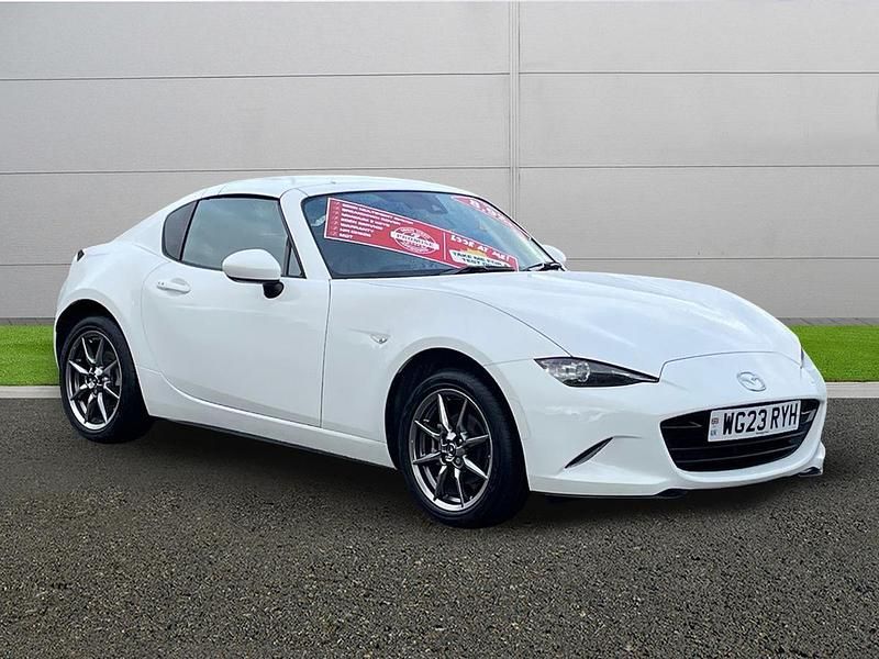 White Used 2023 Mazda MX5 Exclusive-Line Cabriolet | £21,995 (Fair price) - Image 1/4