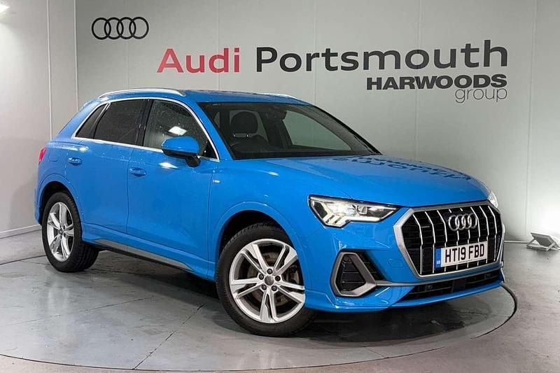 Blue Used 2019 Audi Q3 S-Line SUV | £22,490 (Fair price) - Image 1/4