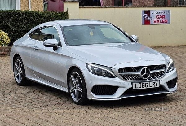 Silver Used 2017 Mercedes C220 AMG line Coupe | £13,995 (Fair price) - Image 1/4