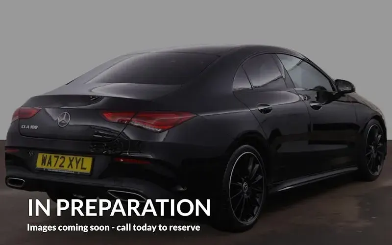 Used Mercedes CLA180 AMG line 136 HP (100 kW) 2022 Black Coupe