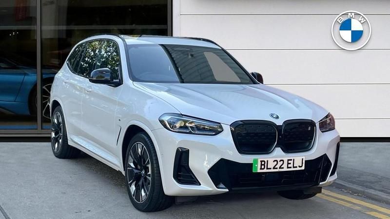 White Used 2022 BMW iX3 M Sport SUV | £33,980 (Fair price) - Image 1/4