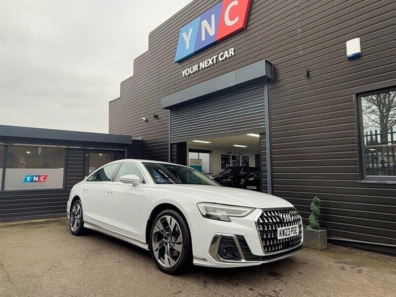 White Used 2023 Audi A8 Sport Sedan | £47,991 (Good price) - Image 1/4