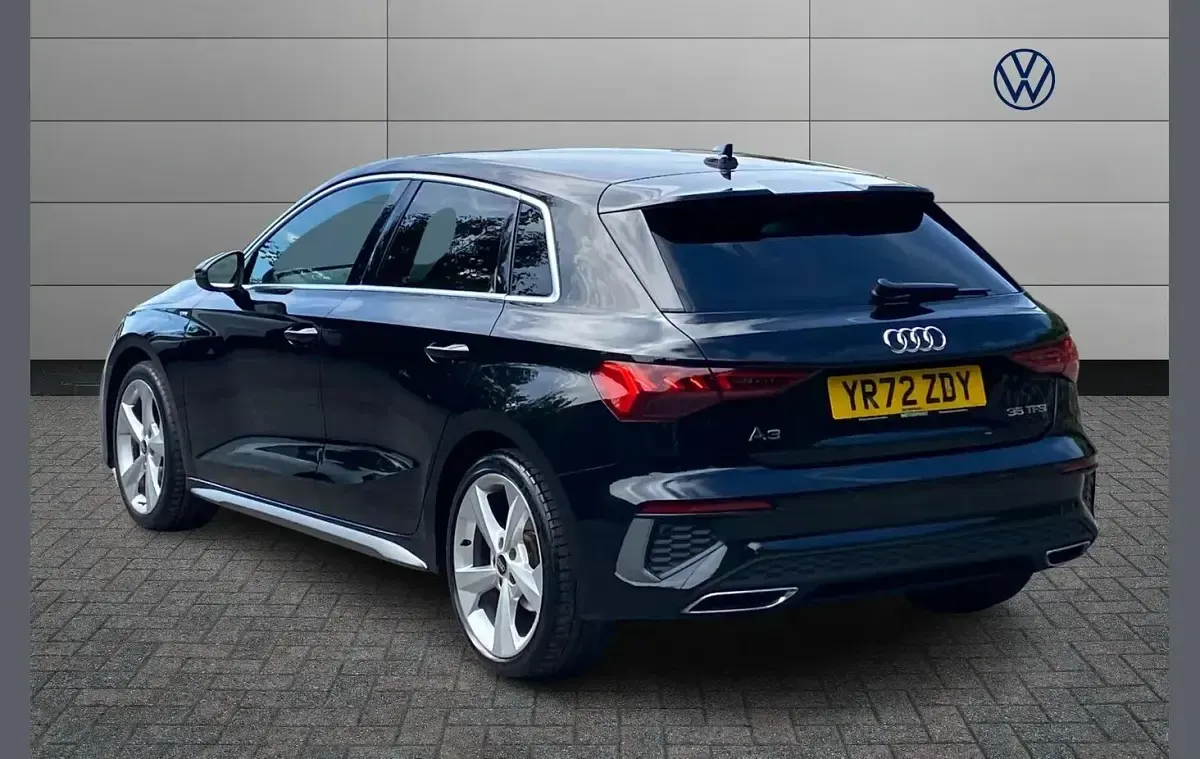 Used Audi A3 S-Line 147 HP (108 kW) 2022 Black Sedan