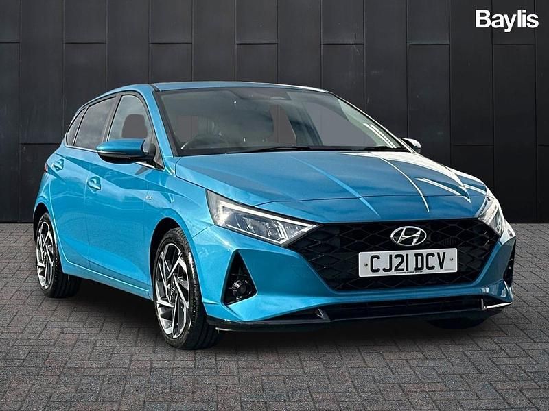 Turquoise Used 2021 Hyundai i20 Premium Hatchback | £12,656 (Fair price) - Image 1/3