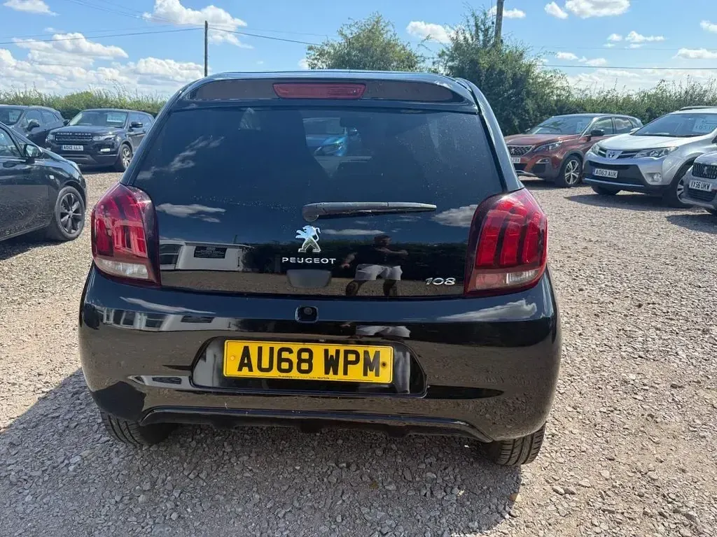Used Peugeot 108 Allure 72 HP (52 kW) 2018 Black Hatchback