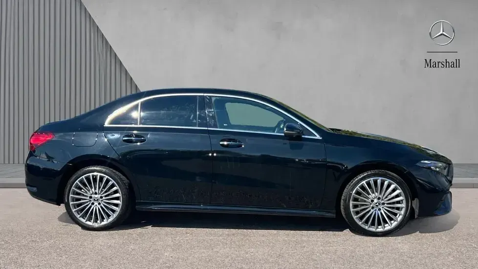 Used Mercedes A250 AMG Line Premium Plus 218 HP (160 kW) 2023 Cosmos black metallic