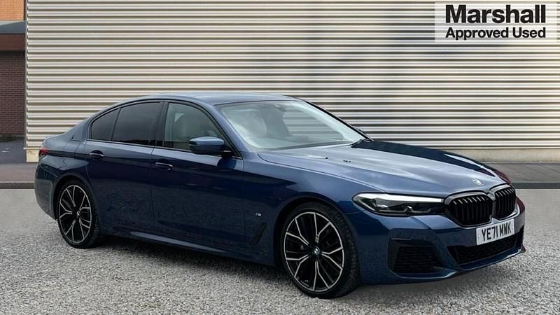 Blue Used 2021 BMW 520 M Sport Sedan | £27,452 (Fair price) - Image 1/4
