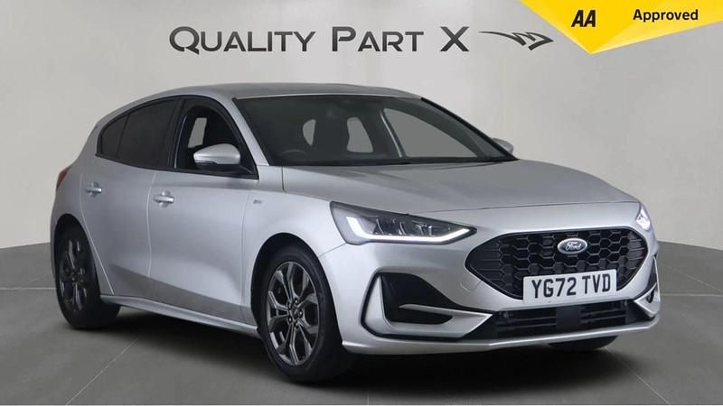 Silver Used 2022 Ford Focus ST-Line Hatchback | £11,275 (Good price) - Image 1/4