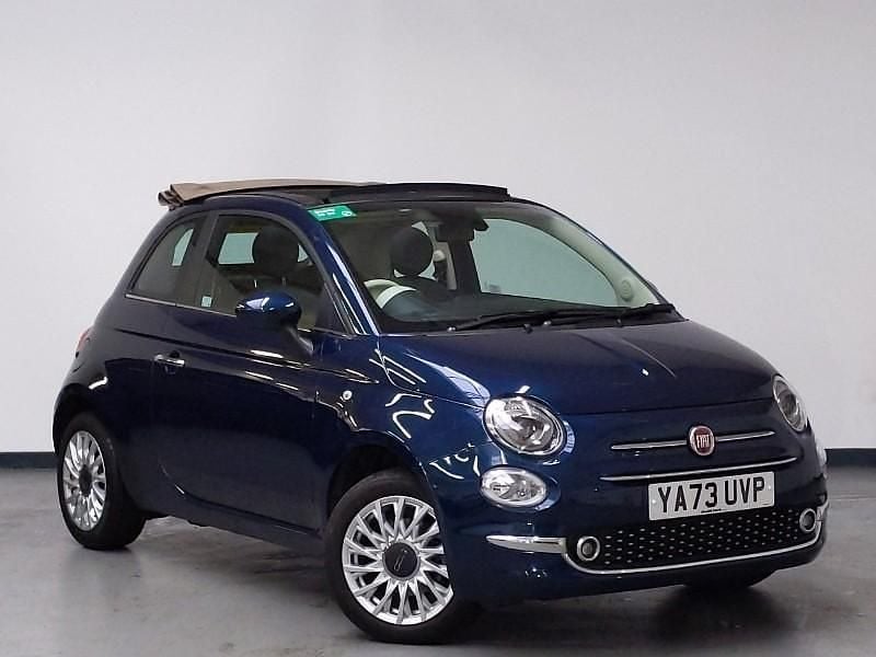 Blue Used 2023 Fiat 500C Cabriolet | £13,498 (Expensive) - Image 1/4