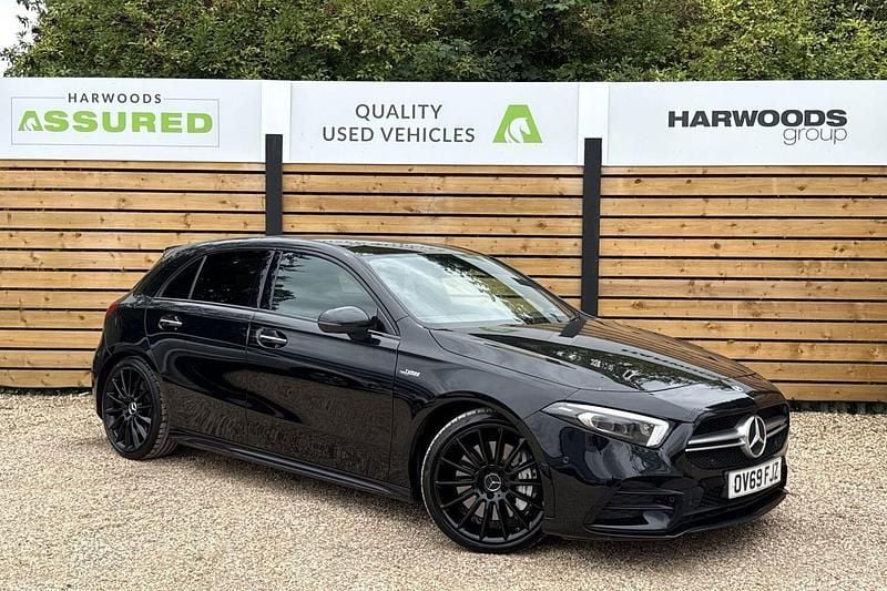Black Used 2019 Mercedes A35 AMG Premium Plus Hatchback | £22,890 (Fair price) - Image 1/3