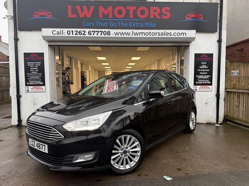 Black Used 2018 Ford C-MAX Titanium MPV | £5,995 (Good price) - Image 1/4