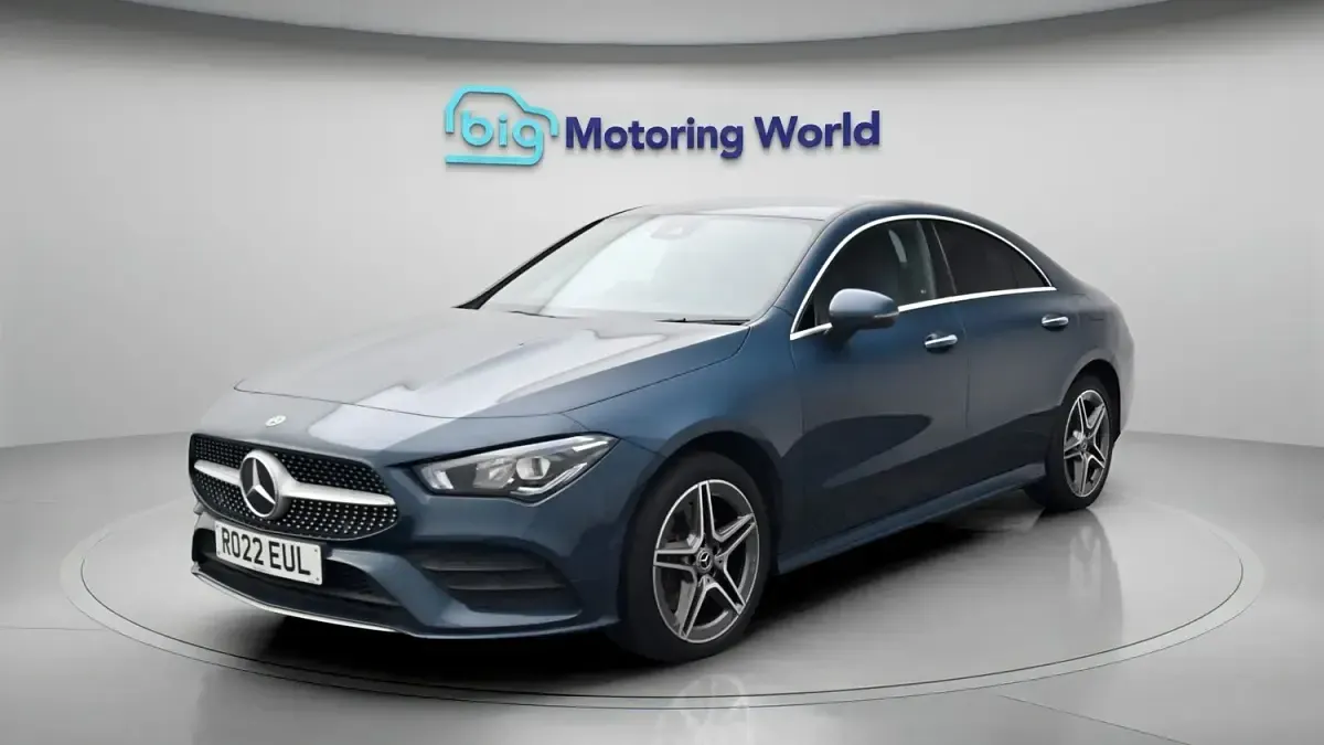 Used Mercedes CLA250e AMG Line Premium 218 HP (160 kW) 2022 Blue Coupe