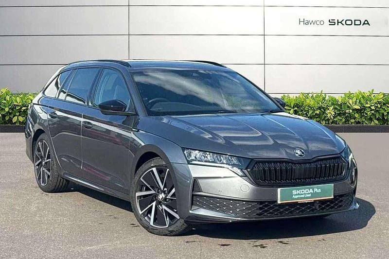 Grey New 2025 Skoda Octavia SportLine Estate | £30,995 (Expensive) - Image 1/4