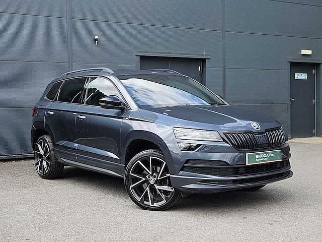 Grey Used 2022 Skoda Karoq SportLine SUV | £23,826 (Fair price) - Image 1/4