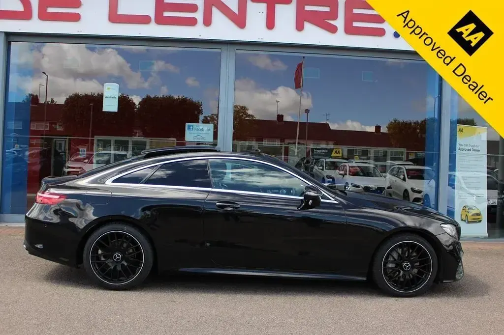 Used Mercedes E220 AMG Line Premium Plus 194 HP (142 kW) 2017 Black Coupe