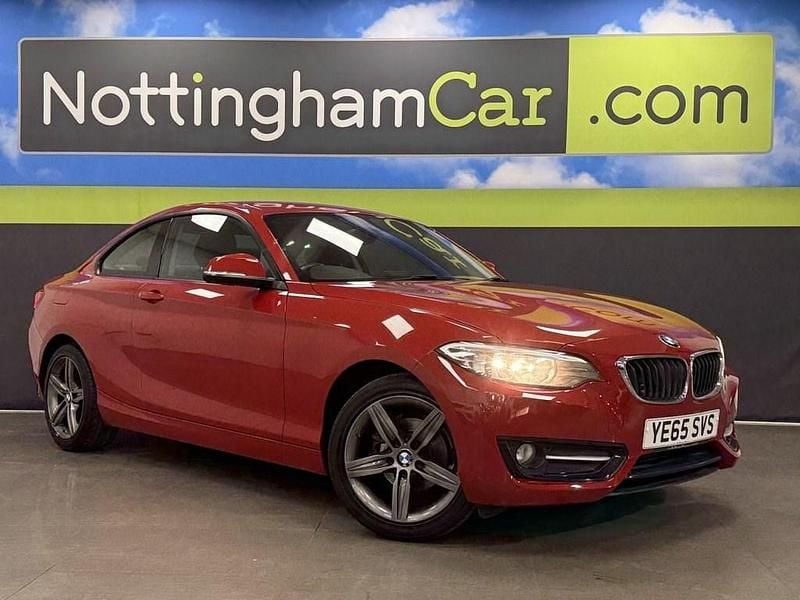 Red Used 2015 BMW 218 Sport Line Coupe | £9,991 (Fair price) - Image 1/4