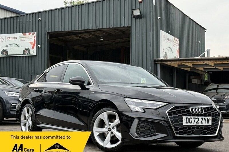 Black Used 2022 Audi A3 S-Line Sedan | £17,990 (Fair price) - Image 1/1