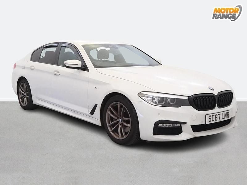 White Used 2018 BMW 520 M Sport Sedan | £20,195 (Fair price) - Image 1/4