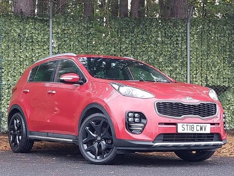 Red Used 2018 Kia Sportage GT-Line SUV | £11,998 (Good price) - Image 1/4