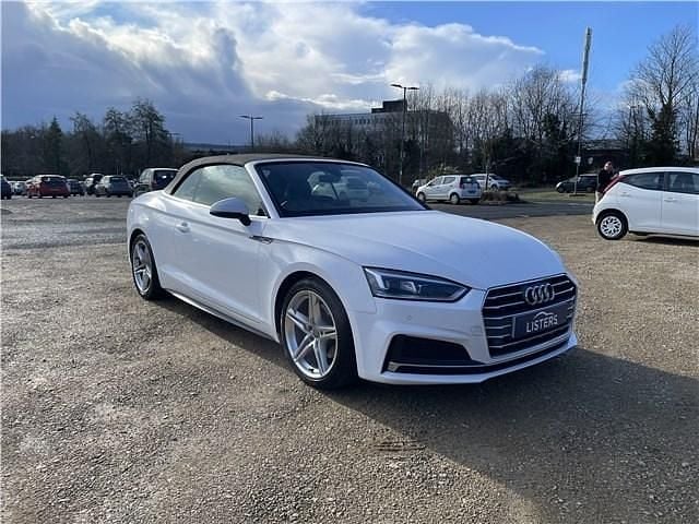 White Used 2018 Audi A5 Cabriolet S-Line Cabriolet | £15,500 (Fair price) - Image 1/4