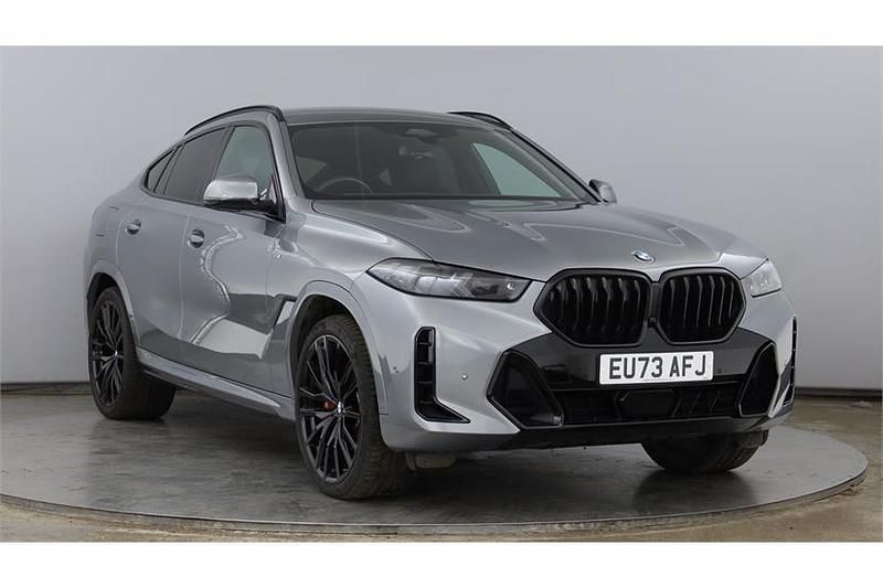 Skyscraper grey metallic Used 2023 BMW X6 M Sport SUV | £58,995 (Fair price) - Image 1/4
