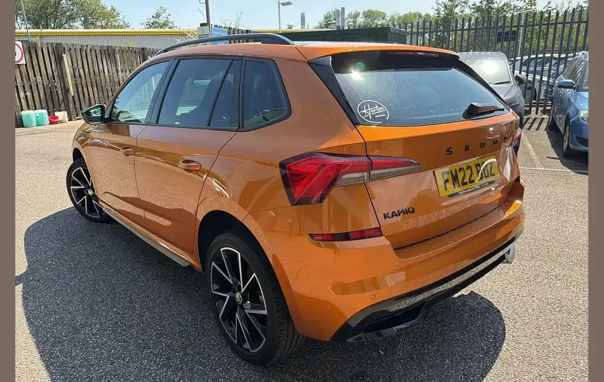 Used Skoda Kamiq Monte Carlo 147 HP (108 kW) 2022 Phoenix orange metallic SUV