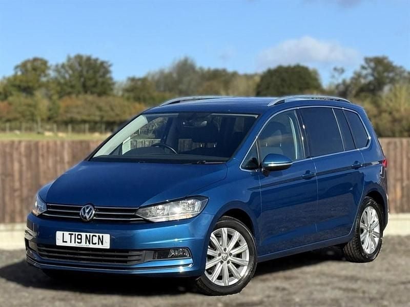 Blue Used 2019 VW Touran SEL MPV | £20,450 (Good price) - Image 1/3