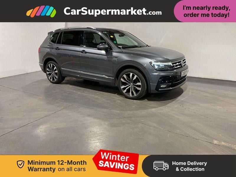 Grey Used 2019 VW Tiguan Allspace R-line SUV | £23,197 (Fair price) - Image 1/3