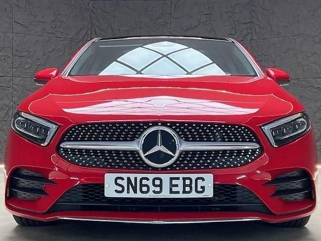Used Mercedes A200 AMG Line Premium Plus 150 HP (110 kW) 2019 Red Hatchback