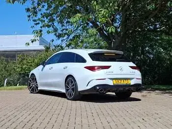 Used Mercedes CLA35 AMG Premium 302 HP (222 kW) 2021 White Coupe