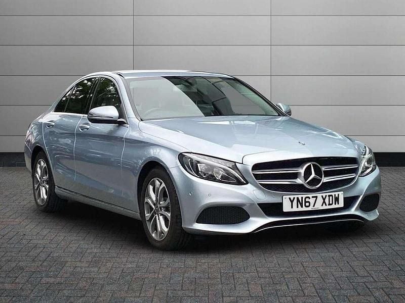 Silver Used 2017 Mercedes C200 Sedan | £13,749 (Fair price) - Image 1/4