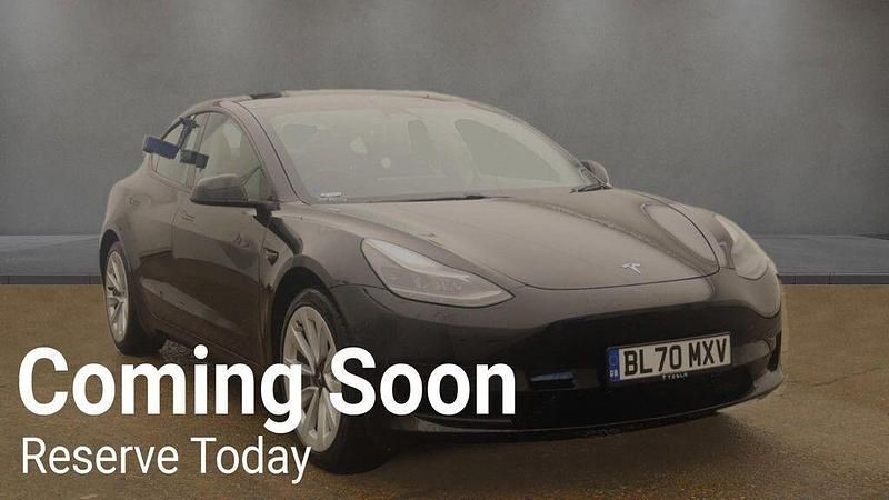Black Used 2020 Tesla Model 3 Standard Range Sedan | £14,990 (Fair price) - Image 1/2